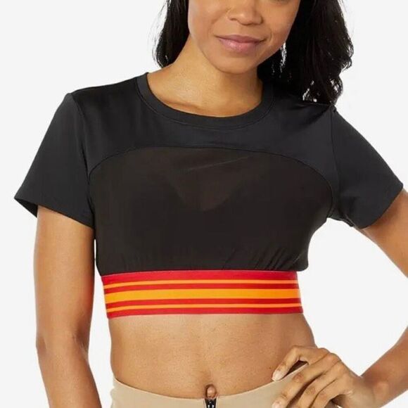 NEW Puma High Court Ora Mesh bra Top Size XS black - Picture 1 of 11